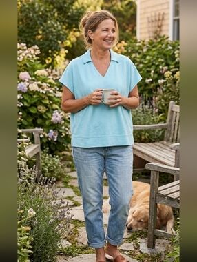 Alfani Women’s Plus Size 3X Tiffany Blue V-Neck Poncho Top Relax Fit Fashion